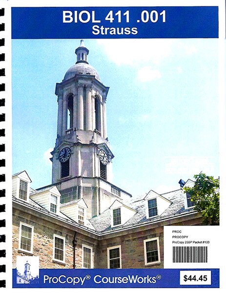 BIOL 411 Strauss packet 133 cover
